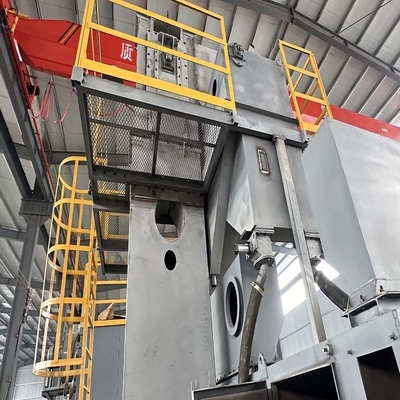 Máquina de sopro a quente de bobinas de barras de arame em linha para remoção contínua de ferrugem Nível S2.5-3.0