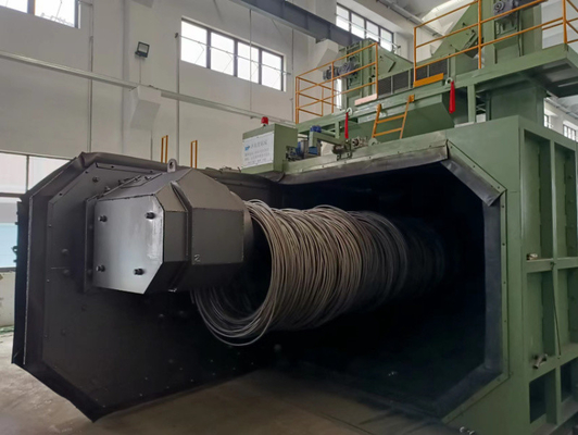 Máquina de jato de arame para a indústria de filamentos de aço pretensados 6m x 5m Capacidade 50T