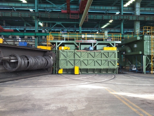 PMW5300 Porta balançante Rod de arame disparado Blasting Sand Blasting Machine Equipamento 16.8x12.4x5.8m