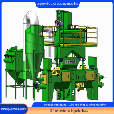Máquina elétrica de jato único através de fio para equipamento de limpeza de ferrugem