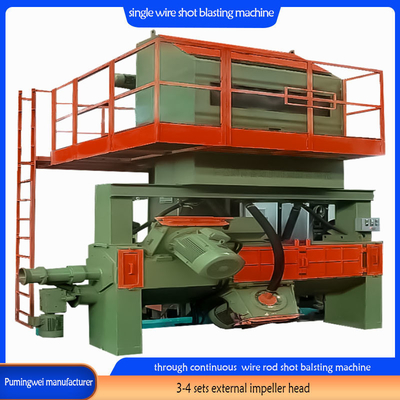 Máquina elétrica de jato único através de fio para equipamento de limpeza de ferrugem