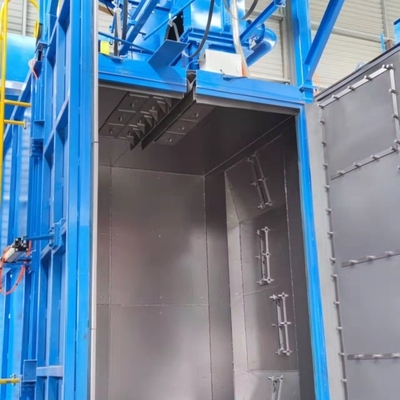 Máquina de revestimento por tiro pendente de aço inoxidável para reforço da superfície da roda dentada
