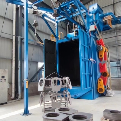 Máquina de revestimento por tiro pendente de aço inoxidável para reforço da superfície da roda dentada