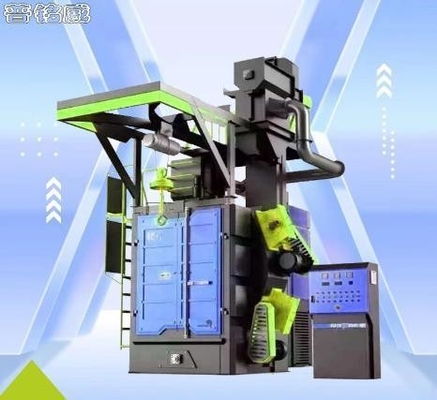 Máquina de sopro a tiro à prova de corrosão de tipo gancho para forjar peças e peças de fundição pequenas
