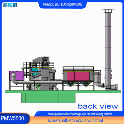Máquina de borbulhar de fio metálico para remoção de ferrugem e derusting