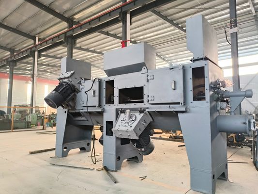 Máquina de limpeza de portas de rotação em dupla posição com equipamento de limpeza de ferrugem