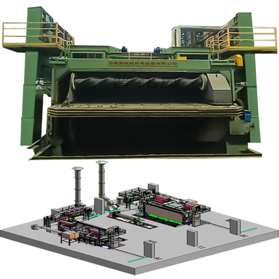 Máquina de blasting de fio liso com mandril e controle automático de porta PLC