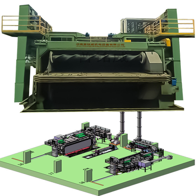 Máquina de blasting de fio liso com mandril e controle automático de porta PLC