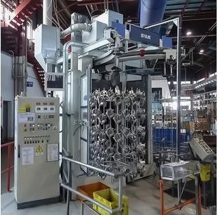 Máquina de transmissão contínua através de uma cadeia transportadora a céu aberto para objetos pequenos