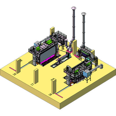 Alta limpeza Pmw5500 Wire Rod Coil Shot Blasting Machine com ferramenta de aço carbono