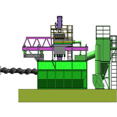 PLC móvel personalizado Mandrel Wire Rod bobina máquina de blasting de tiro para a sua necessidade