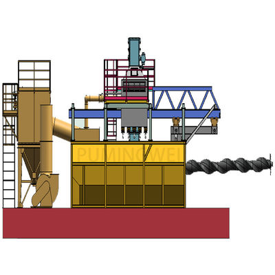 Máquina de revestimento de barras de arame com mandril retrátil de posição única PMW5000D