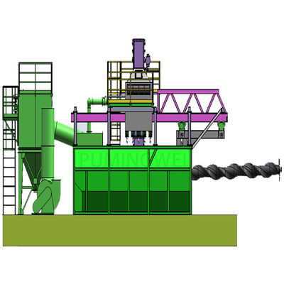 Máquina de revestimento de barras de arame com mandril retrátil de posição única PMW5000D