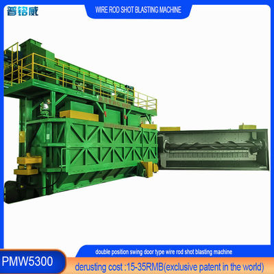 Descascamento de superfícies de fios Pumingwei 3D Roda de jato Definição Máquina de jato automática