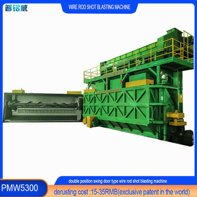 Descascamento de superfícies de fios Pumingwei 3D Roda de jato Definição Máquina de jato automática