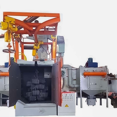 T / T e assim por diante Pumingwei Electric Spinner Hanger Estilo Roda sem ar Shot Blasting Machine