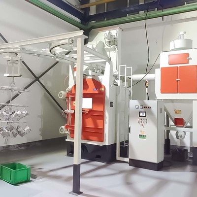 T / T e assim por diante Pumingwei Electric Spinner Hanger Estilo Roda sem ar Shot Blasting Machine