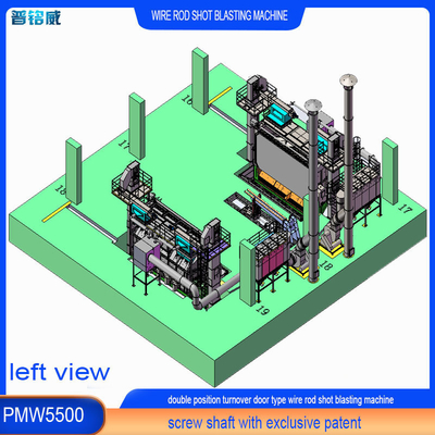 Máquina de jato de jato de mandril de dupla direção com 30kw/set de potência da cabeça do impulsionador
