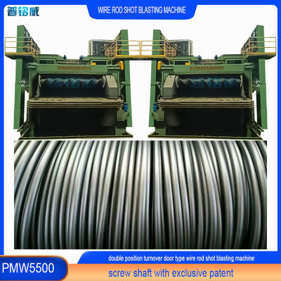 PMW5500 Máquina de sopro por tiro de bobina de barras de arame para processo de decapagem de substituição