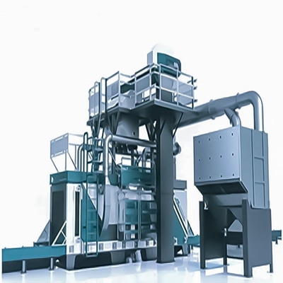 Super resistente ao desgaste de aço Spinner Hanger Shot Blasting Machine com PLC 4470 * 3315 * 5365mm