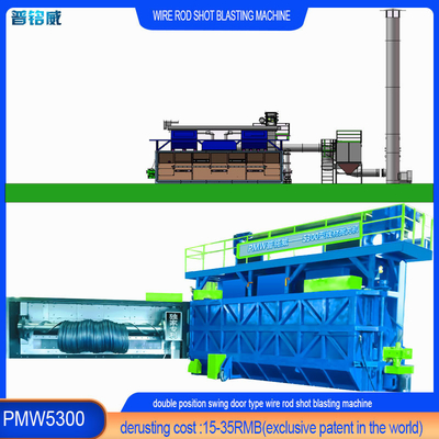 Máquina de descarga de fibras PMW5300 para mandril de duplo ponto de suporte