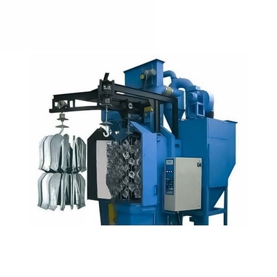 Y Track Spinner Hanger Shot Blasting Machine para limpeza de hardware Opções personalizadas