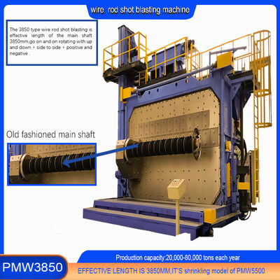 Perfeito Blast Wheel Wire Rod Coil Shot Blasting Machine para e melhor desempenho