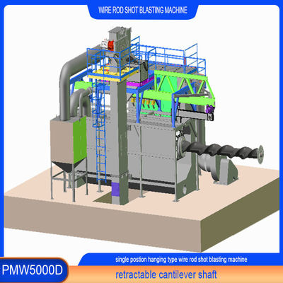 Máquina de revestimento de barras de arame elétrico de mandril móvel suspensa de posição única