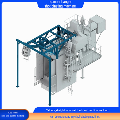 Perfeito Processo de Limpeza Spinner Hanger Shot Blasting Machine com 2500kg Capacidade