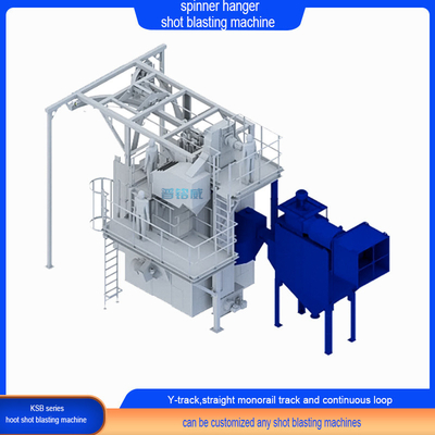 Perfeito Processo de Limpeza Spinner Hanger Shot Blasting Machine com 2500kg Capacidade