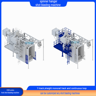 Perfeito Processo de Limpeza Spinner Hanger Shot Blasting Machine com 2500kg Capacidade