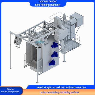 Melhore o seu processo de derusting com Spinner Hanger Shot Blasting Machine e Moving Hook