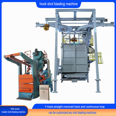 Melhore o seu processo de derusting com Spinner Hanger Shot Blasting Machine e Moving Hook