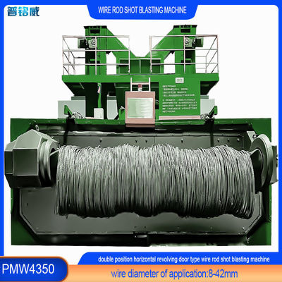 30kw/Set Descaling Wire Rod Coil Shot Blasting Machine para resistência à ferrugem e à corrosão