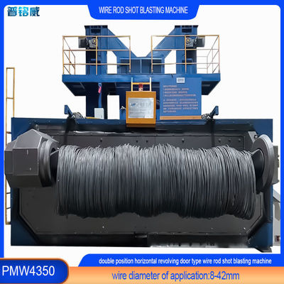 30kw/Set Descaling Wire Rod Coil Shot Blasting Machine para resistência à ferrugem e à corrosão