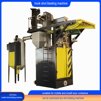 Equipamento de limpeza de peças de trabalho Máquina de revestimento por tiro de tipo gancho