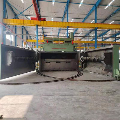 Máquina de blasting de tiro de superfície de fio metálico com desempenho de mandril personalizado de 5300 mm