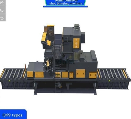 4*11kw Alta convecção Pré-aquecedor Roll Conveyor Shot Blasting Machine Personalização