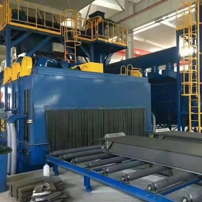 Máquina de jato de 10 toneladas para limpeza de superfícies de chapas de aço inoxidável