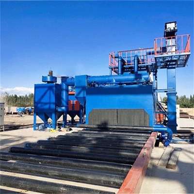 Máquina de jato de 10 toneladas para limpeza de superfícies de chapas de aço inoxidável