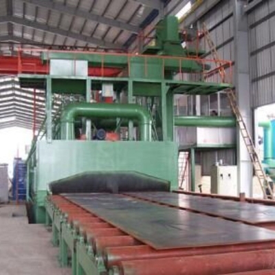 Máquina de jato de 10 toneladas para limpeza de superfícies de chapas de aço inoxidável