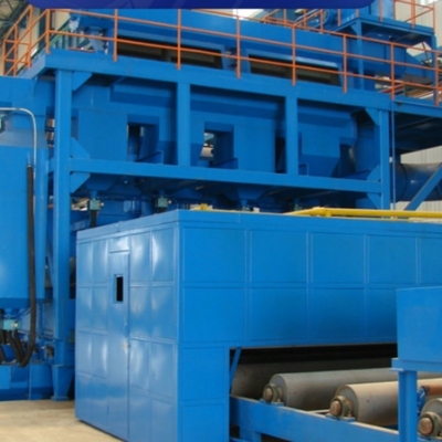 Alta eficiência de processamento rolante através de máquina de jato de jato com cor personalizável