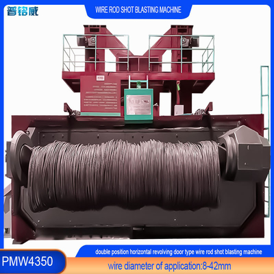 PMW4350 Máquina de sopro de barras de arame sintético personalizável para descascar a superfície do arame