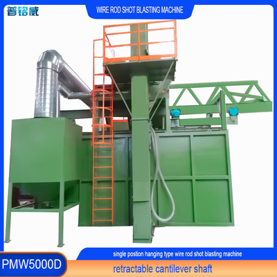 2-4 bobinas por hora Produção Operação suave Máquina de jato de arame Wire Rod Coil Shot