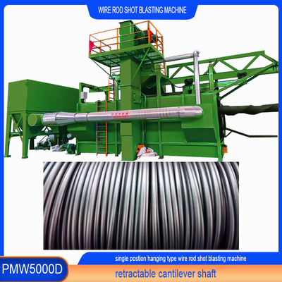 2-4 bobinas por hora Produção Operação suave Máquina de jato de arame Wire Rod Coil Shot