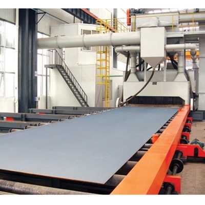Máquina de blasting de tiro de rolos personalizáveis altos para eficiência de processamento
