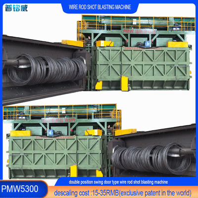2000 Kgs Capacidade de carga bobinas de barras de fio máquina de blasting de tiro com opção de personalização