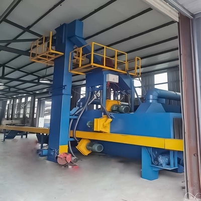 Passagem personalizada através de transportador máquina de jato de jato com rolos Largura de peça de trabalho 1500mm