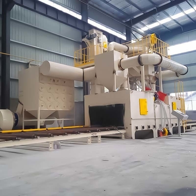 Máquina de blasting de rolos de diferentes cores para alta limpeza