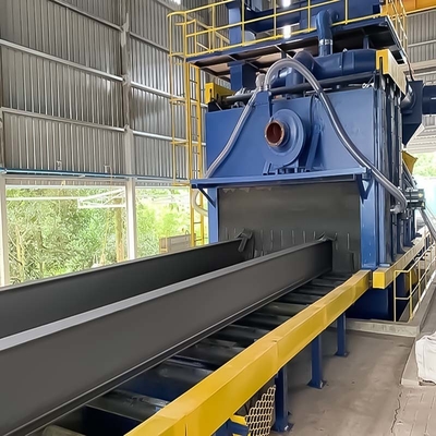 1500 mm Largura da peça de trabalho Sistema de transportador de rolos quentes para preparação da superfície do metal
